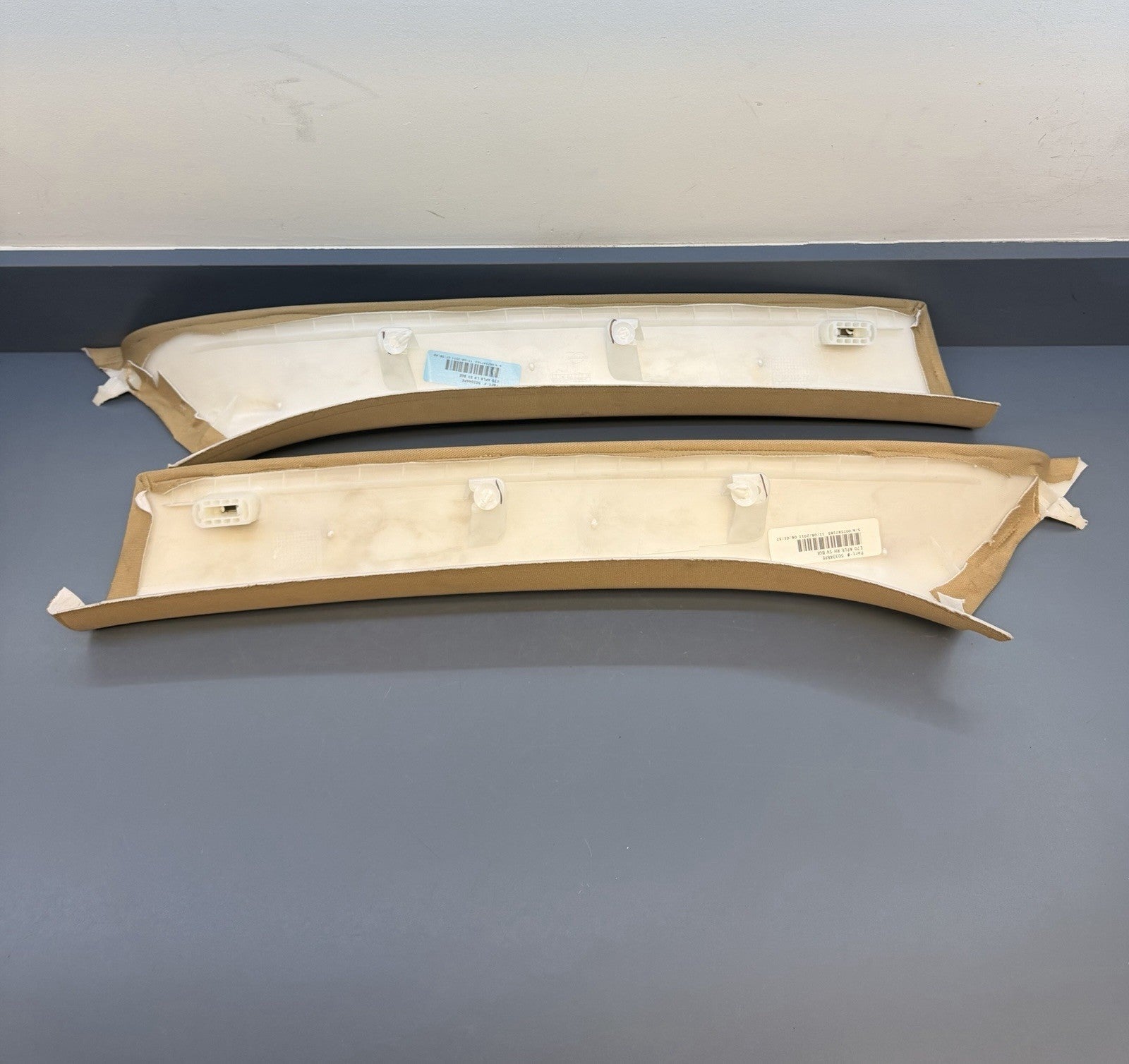 07-12 BMW X5 E70 Windshield A-Pillar Trim Panel Left & Right OEM 7129749 7129750