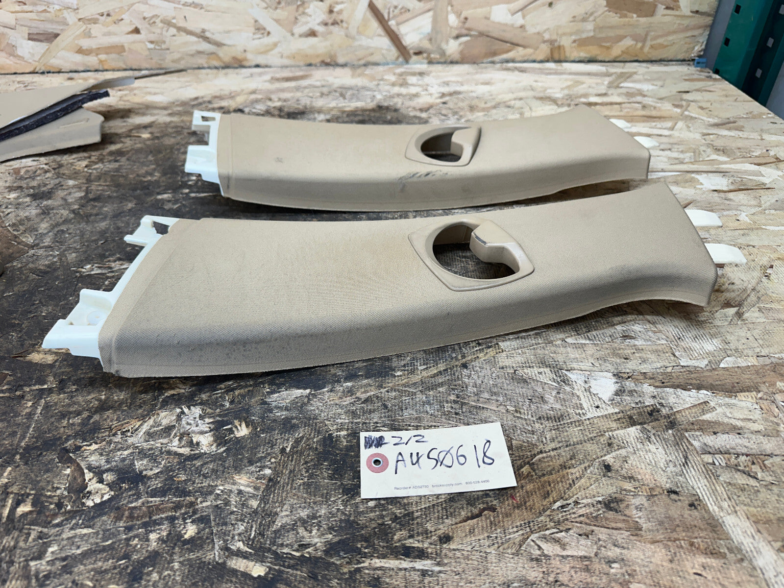 BMW 06-13 E90 3 SERIES BEIGE INTERIOR TRIM PIECE SET 12 PC 7058336+7058341+MORE