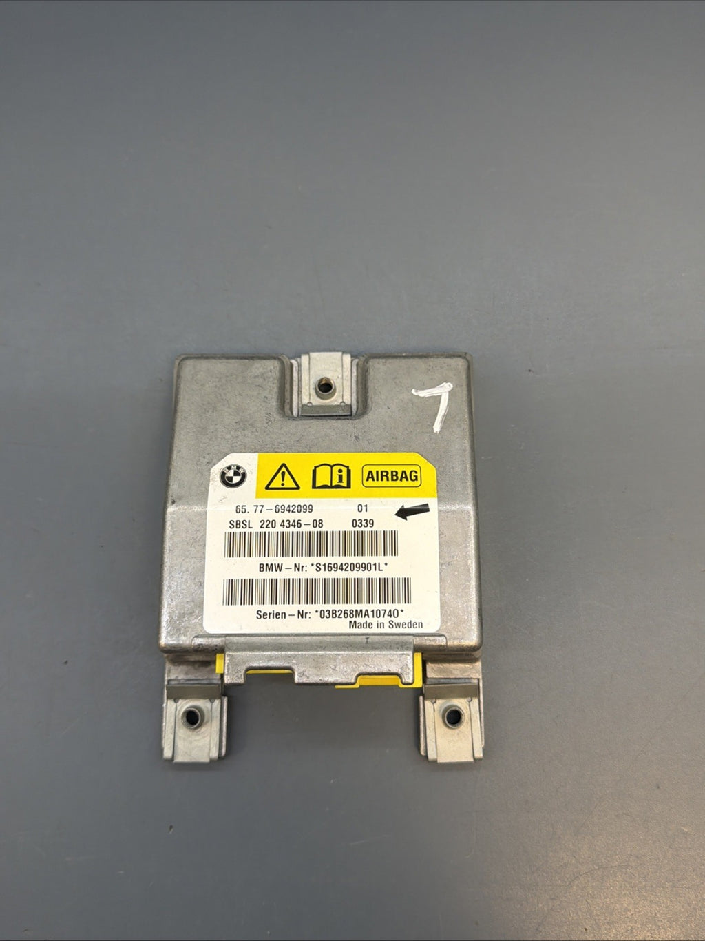 BMW E60 E61 E63 Sensor, B pillar left 6942099 AA
