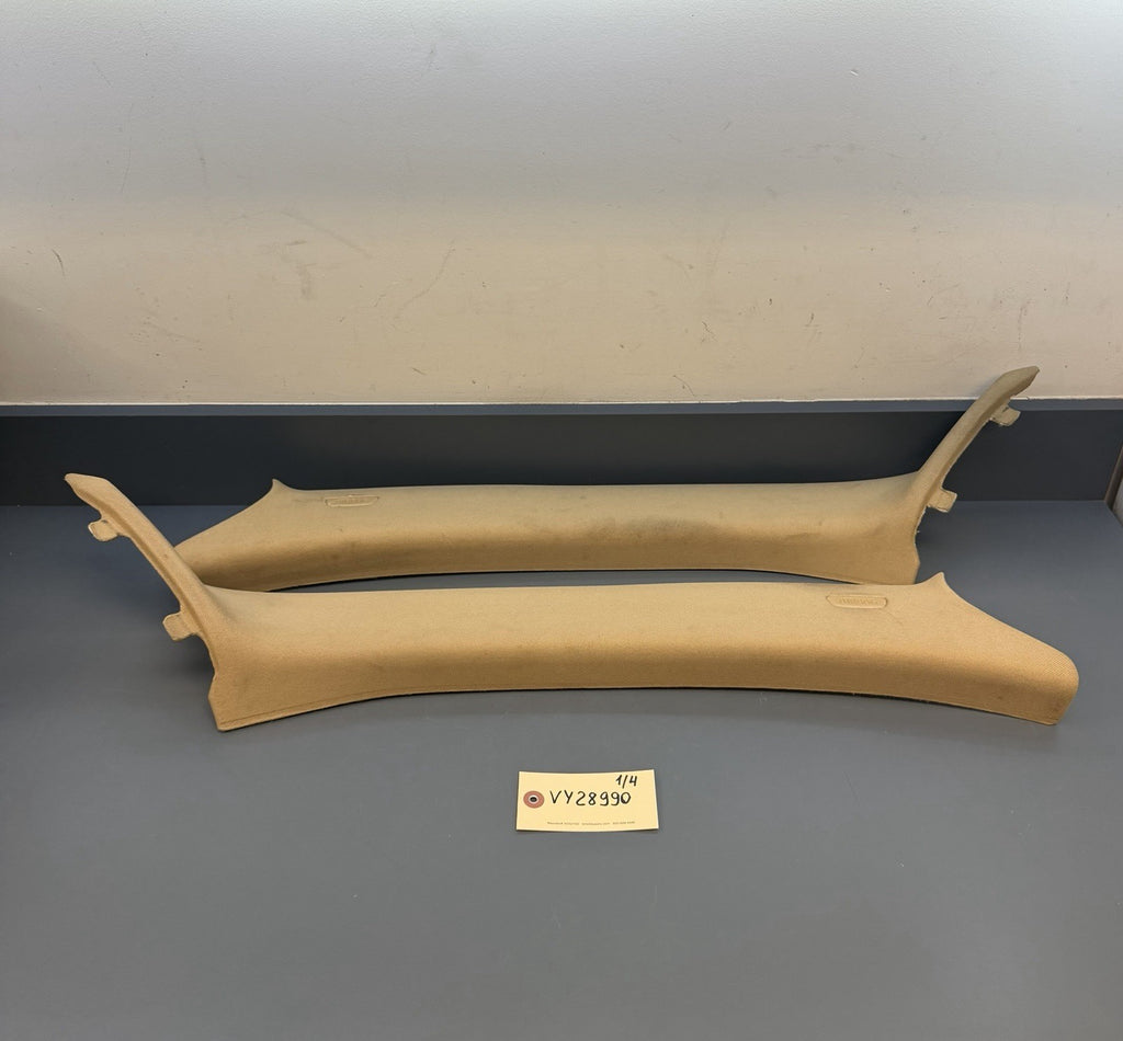 12-2015 BMW X1 Front Left Right A Pillar Trim Panel Cover 2990774 2990773 BEIGE