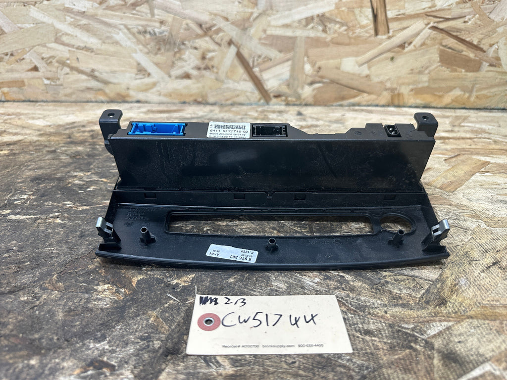 BMW 08-10 E60 5 SERIES CENTER CONSOLE CLIMATE CONTROL PANEL BLACK OEM 6976361