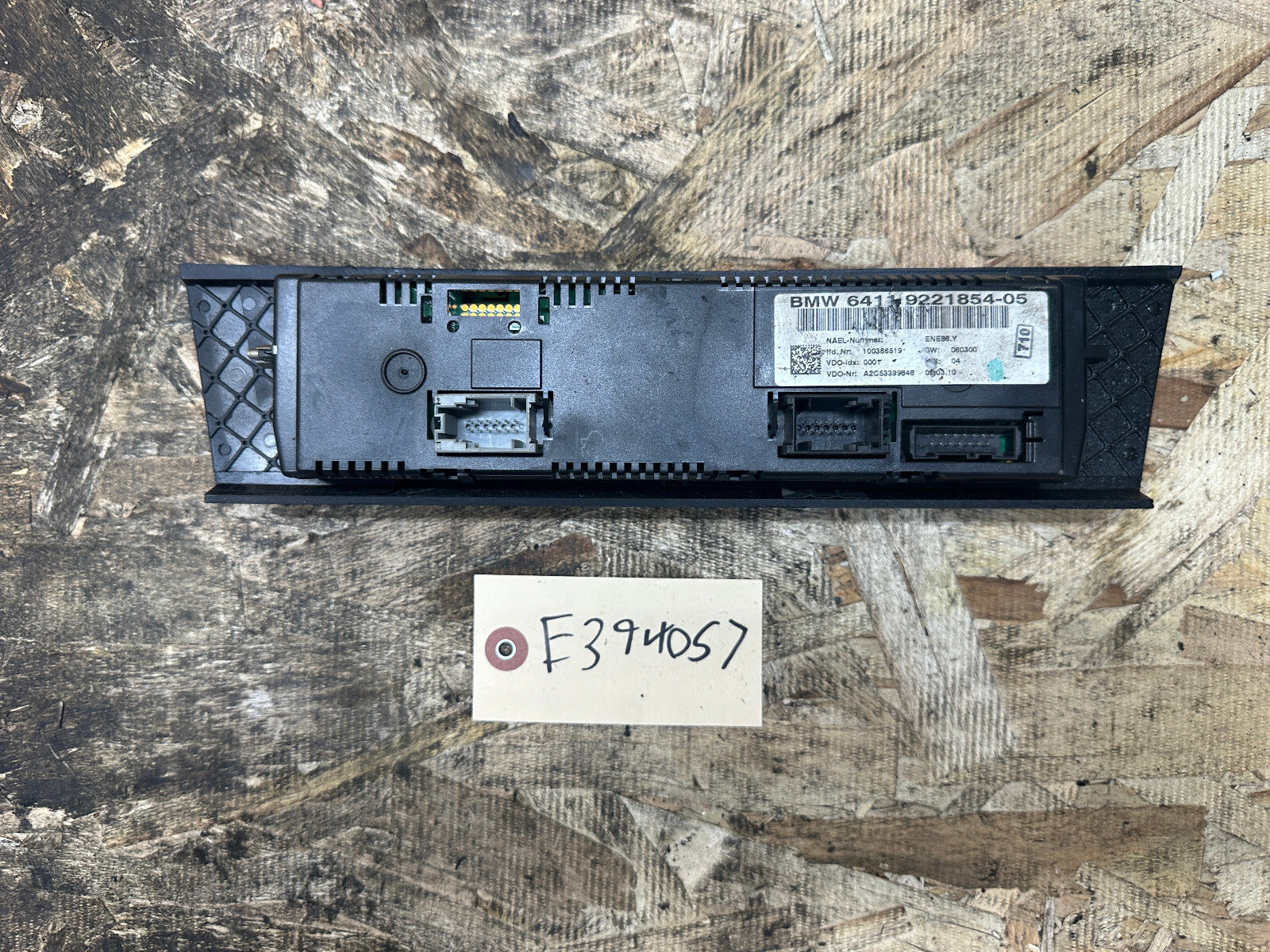 BMW 5-13 E92 E93 3 SERIES AUTOMATIC DIGITAL AC HEATER CONTROL PANEL OEM 9221854