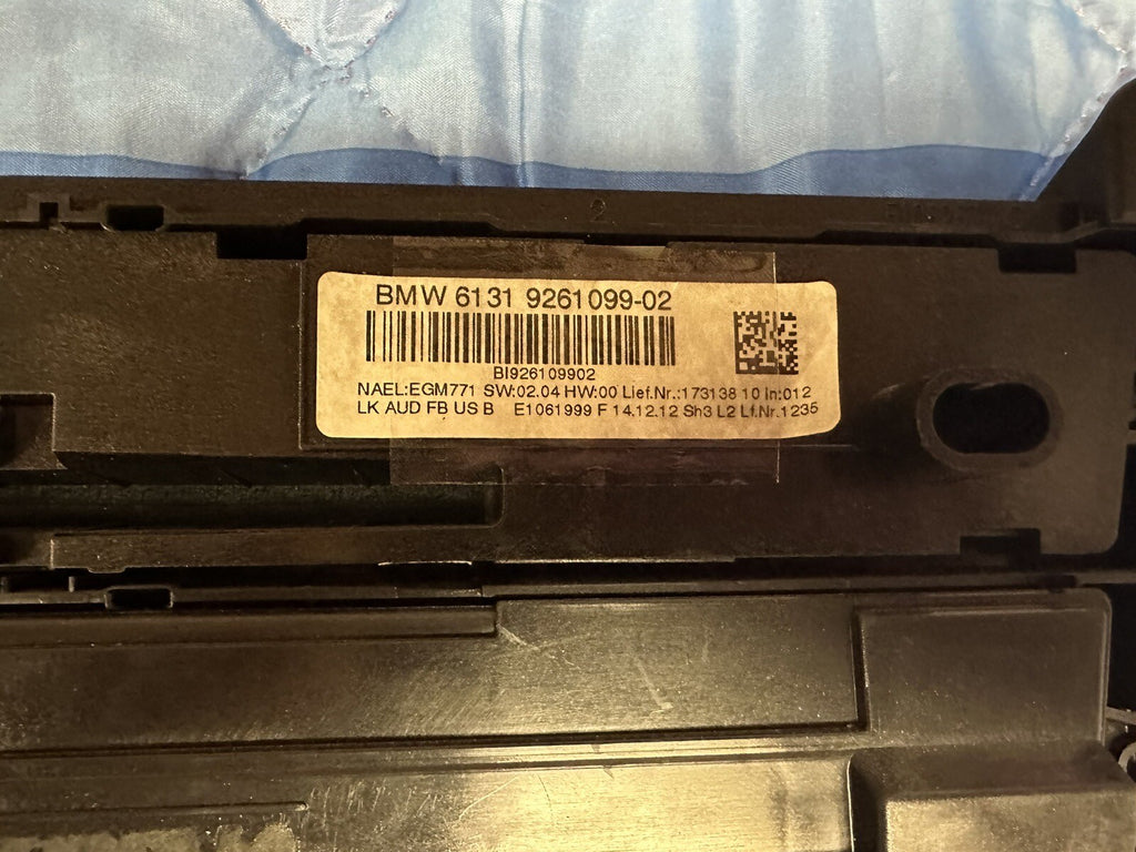 2012-2014 BMW 328i F30 3-SERIES A/C HEATER CLIMATE CONTROL  SWITCH UNIT 9261099