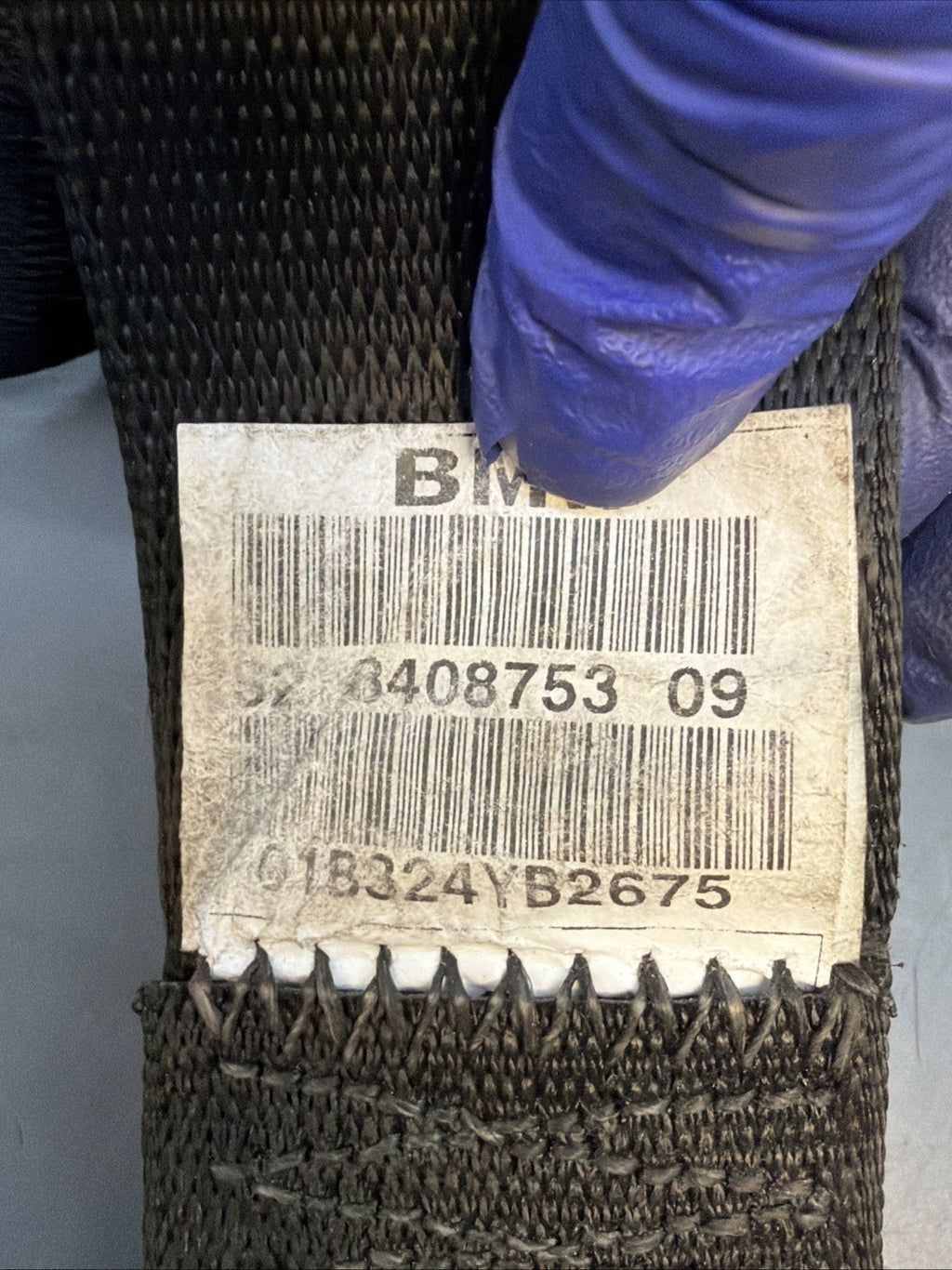 00-06 BMW X5 E53 FRONT RIGHT PASSENGER SEAT BELT RETRACTOR BLACK 8408753 OEM