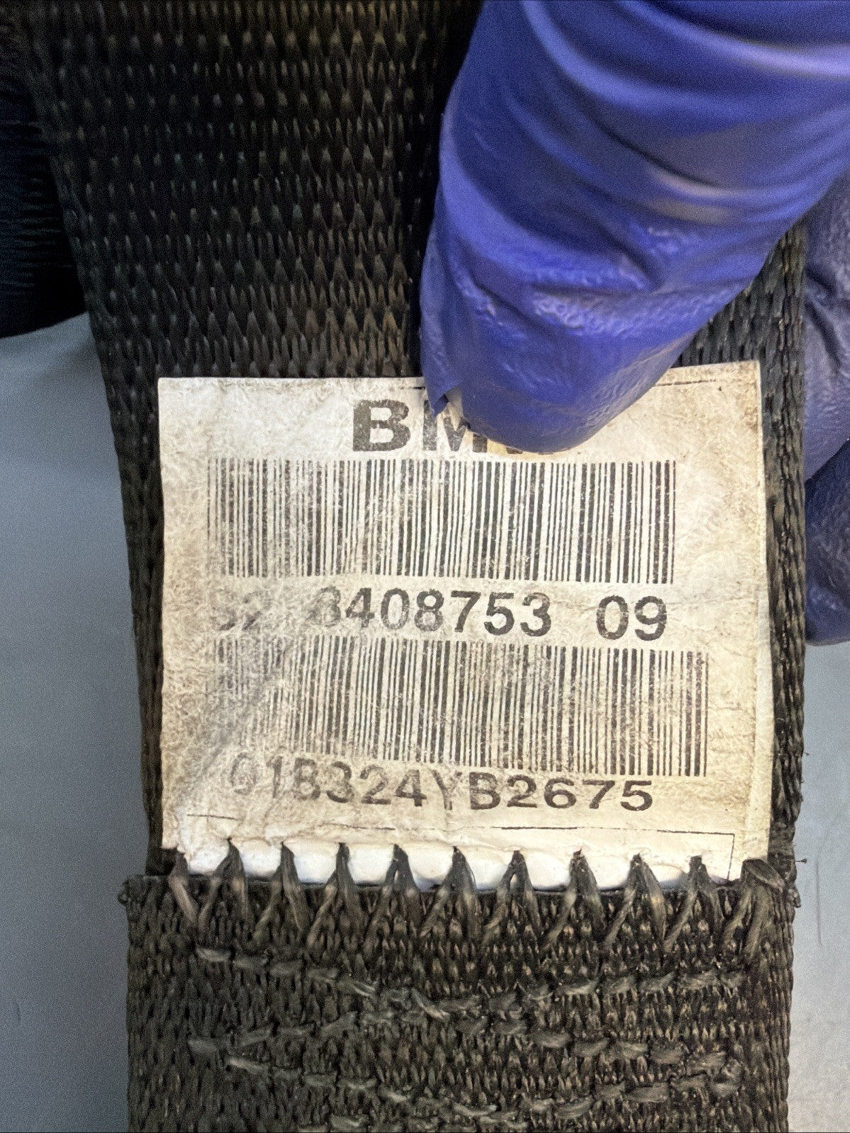00-06 BMW X5 E53 FRONT RIGHT PASSENGER SEAT BELT RETRACTOR BLACK 8408753 OEM