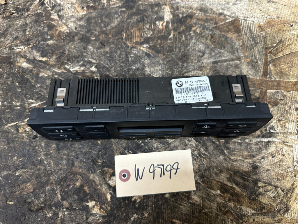 BMW 1999-2005 E46 AC/HEATER TEMPERATURE CLIMATE CONTROL PANEL OEM 4126707