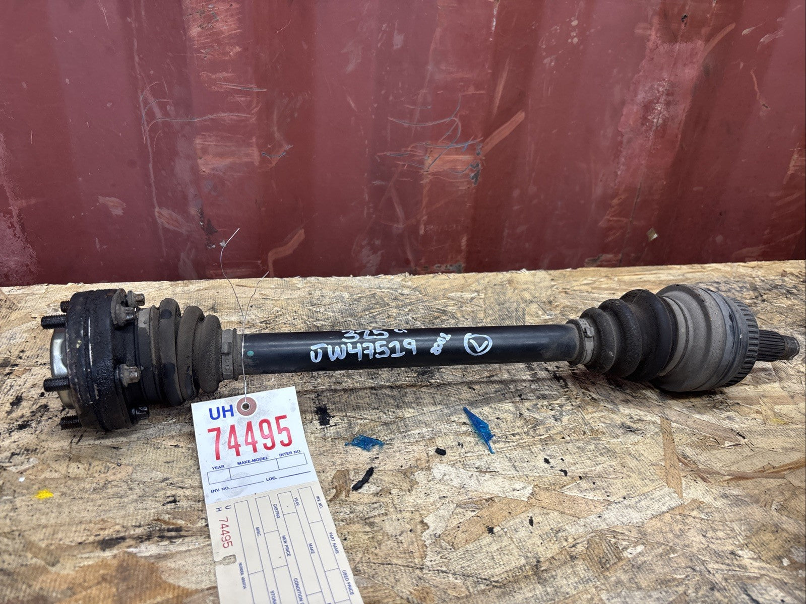 BMW OEM CV AXLE REAR LEFT 3 SERIES E46 USED M54 ENGINE 2001 3321 1229591