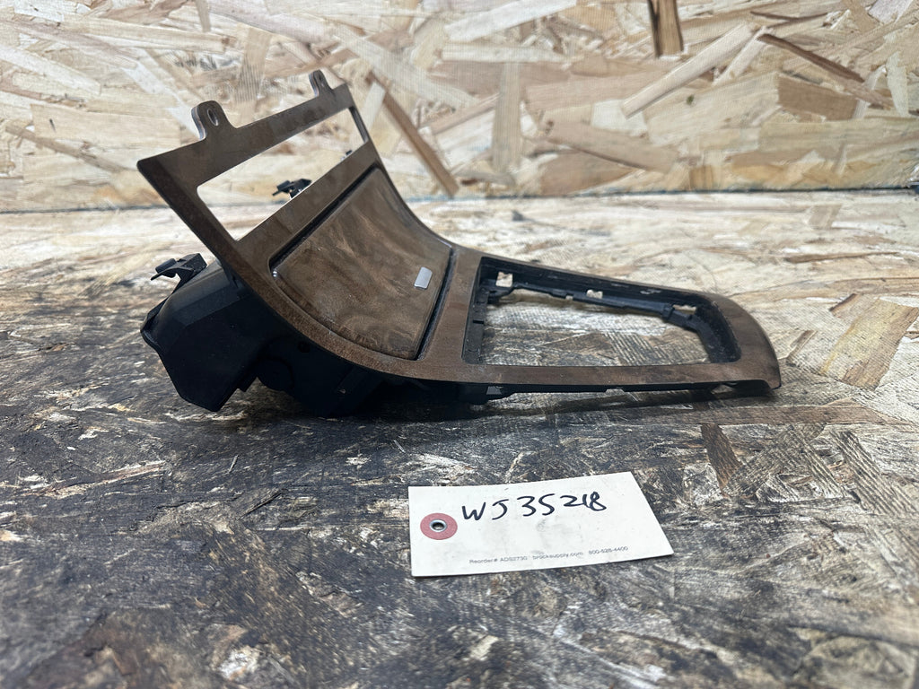 BMW 2003-2010 E83 X3 CENTER CONSOLE SHIFTER BEZEL TRIM WOOD W ASHTRAY 3411706
