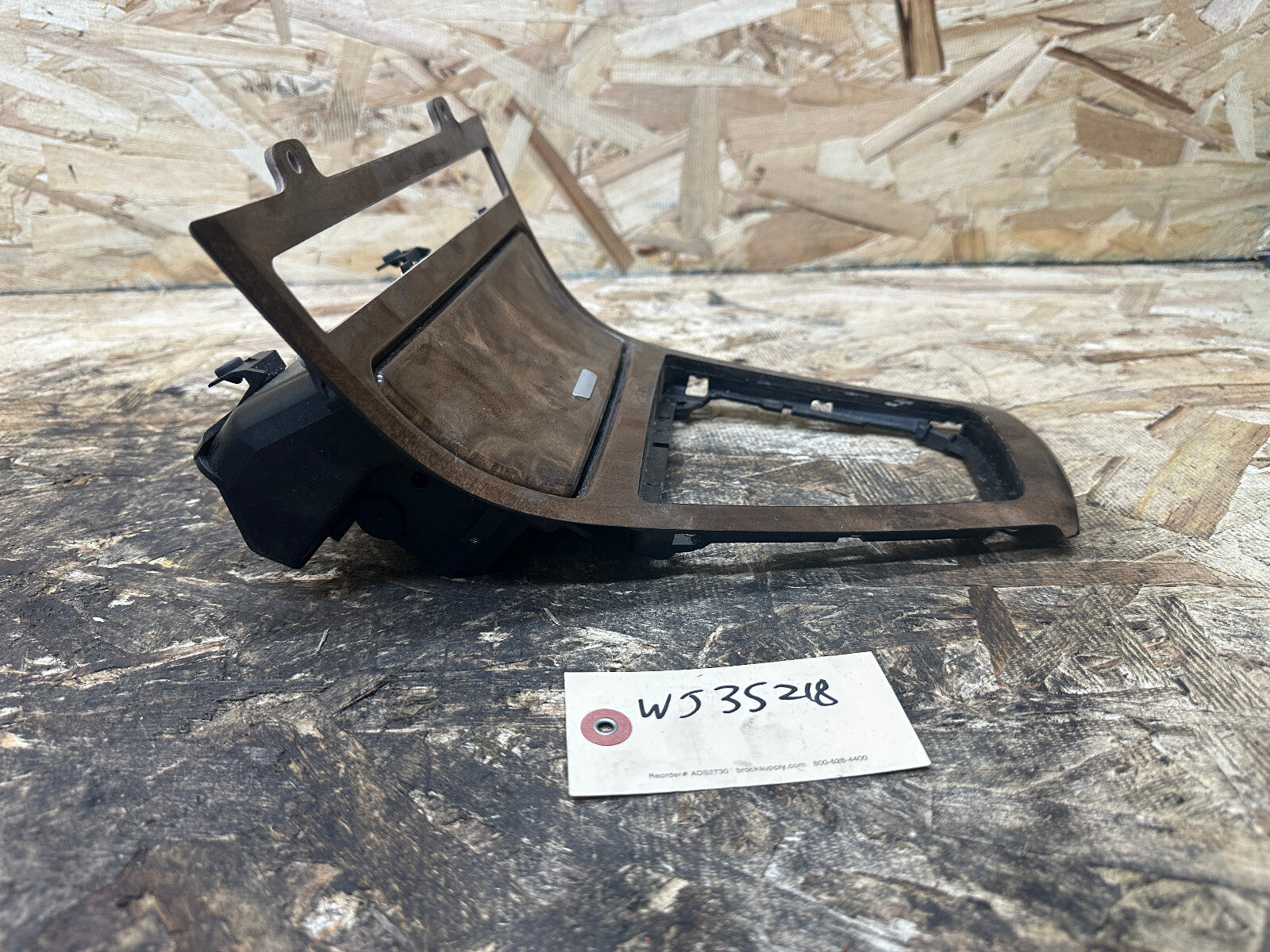 BMW 2003-2010 E83 X3 CENTER CONSOLE SHIFTER BEZEL TRIM WOOD W ASHTRAY 3411706