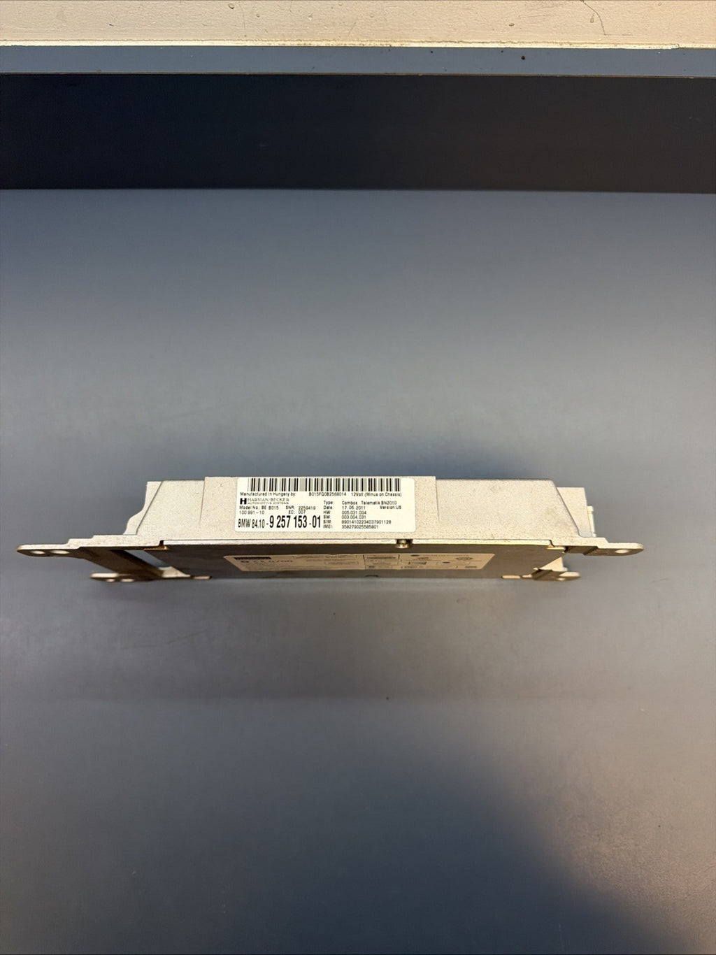 2011 - 2016 BMW F07 F10 F30 F01 Telematics Communication Control Module 9257153