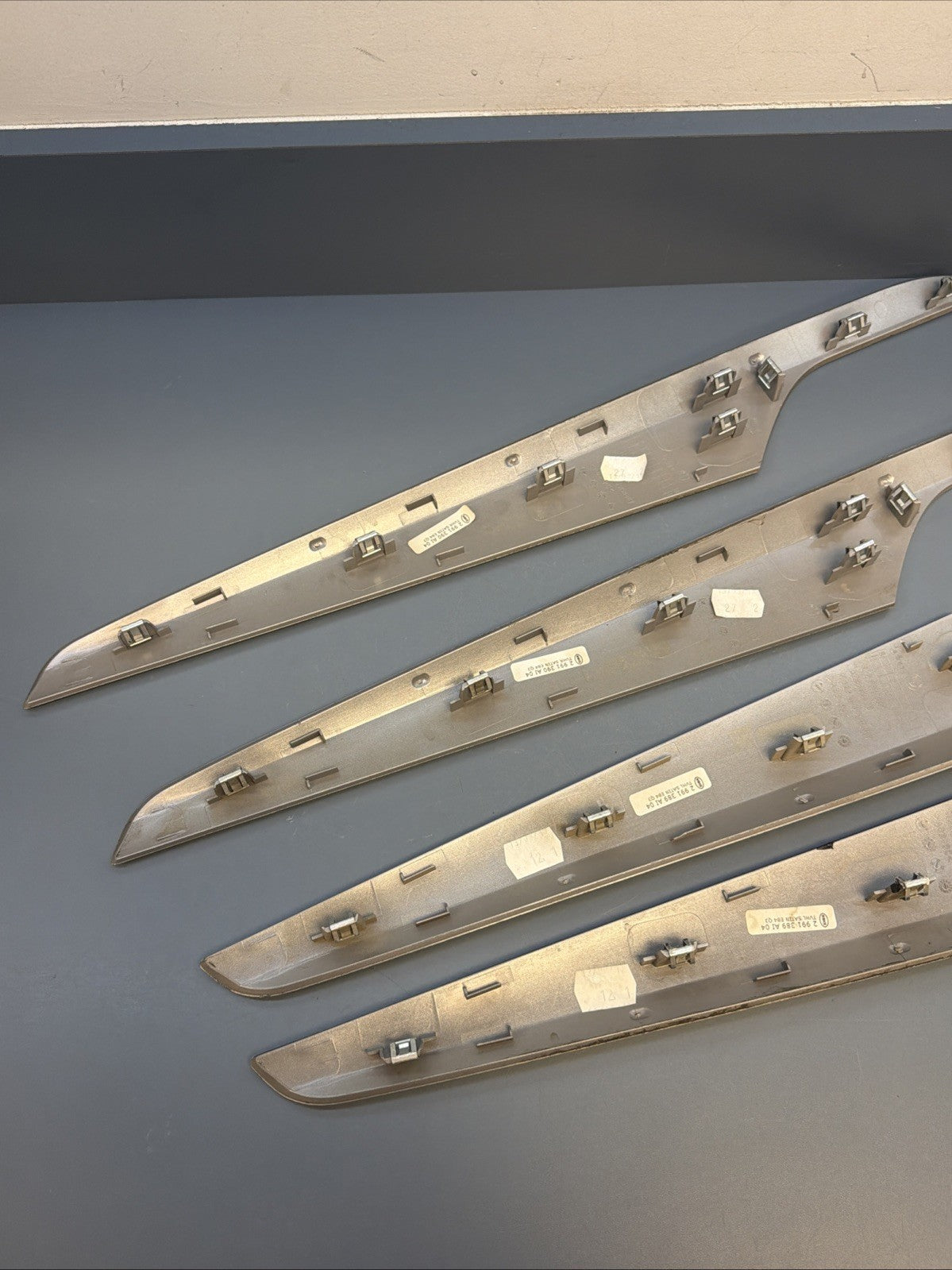 2013-2015 BMW X1 E84 Front Door Trim Cover Panel SILVER Set of 4 2991389 OEM