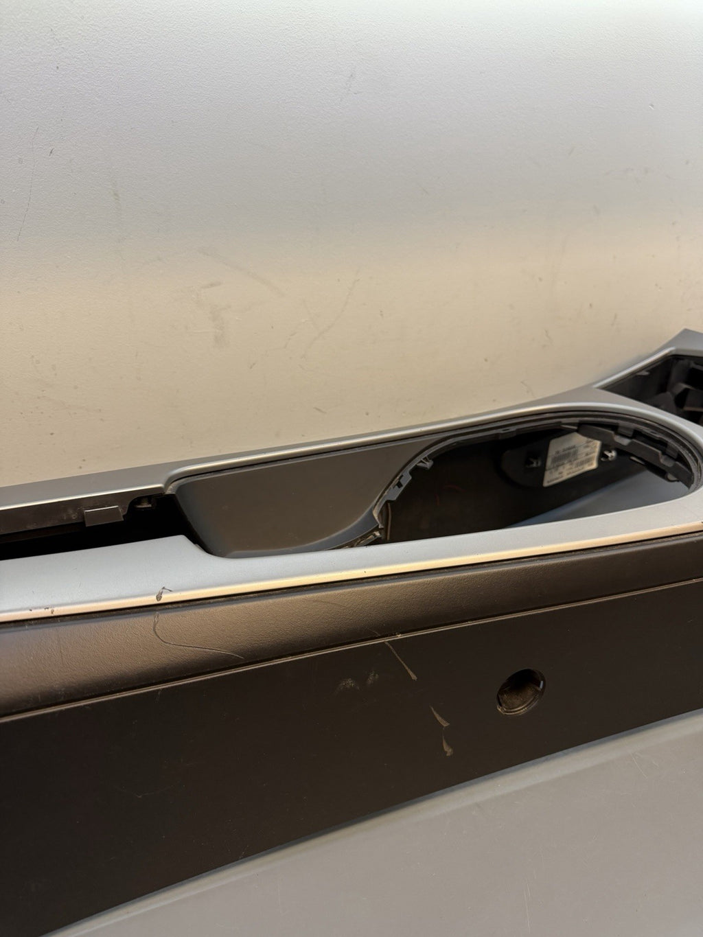 03-08 BMW E85 E86 Z4 Center Console Base Silver Trim Panel Cover OEM 7053115