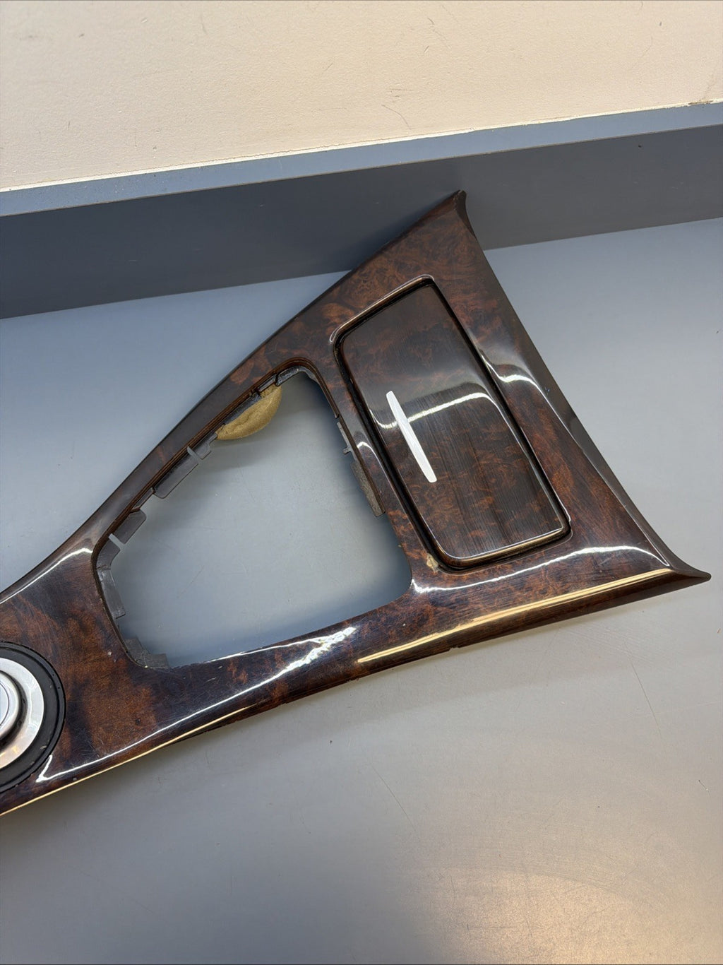 07-13 BMW E90 E92 328i 335i CENTER CONSOLE WOOD CCC TRIM OEM WITH KNOB 7078571
