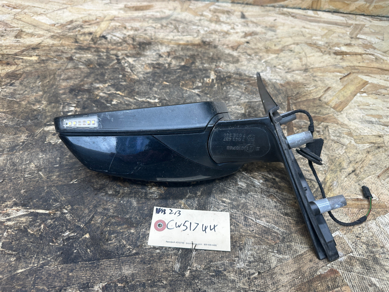 BMW 2006-2010 E60/E61 LCI RIGHT PASSANGER SIDE MIRROR BLACK OEM 7043437/7038344
