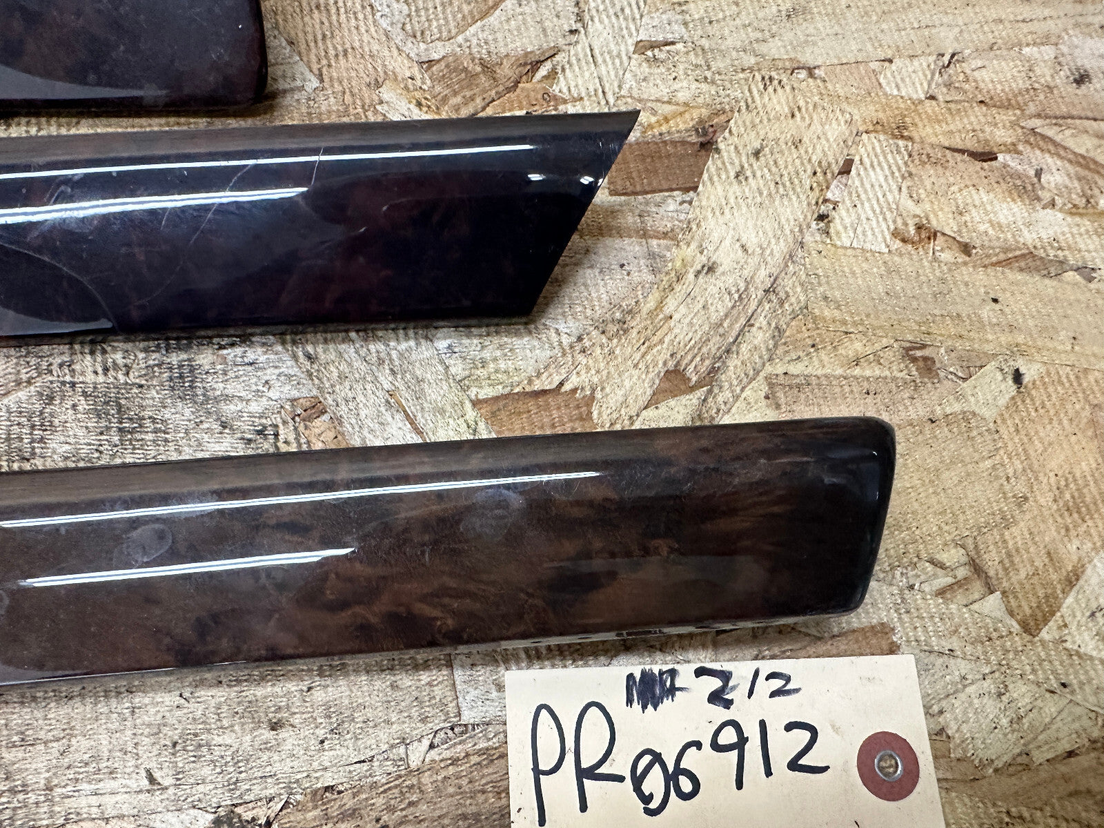 BMW 99-06 E46 6 PIECE BURLED WOOD INTERIOR TRIM SET OEM 8200720+8203826+MORE