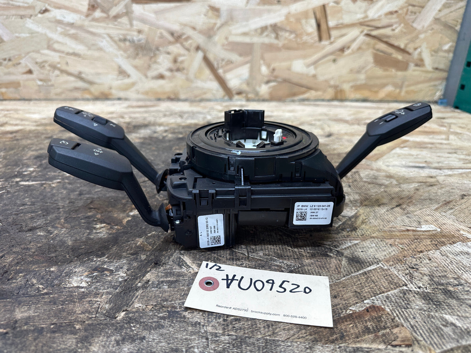 BMW 07-13 1/3 SERIES STEERING COLUMN SWITCH CLUSTER+CLOCK SPRING OEM 9123041