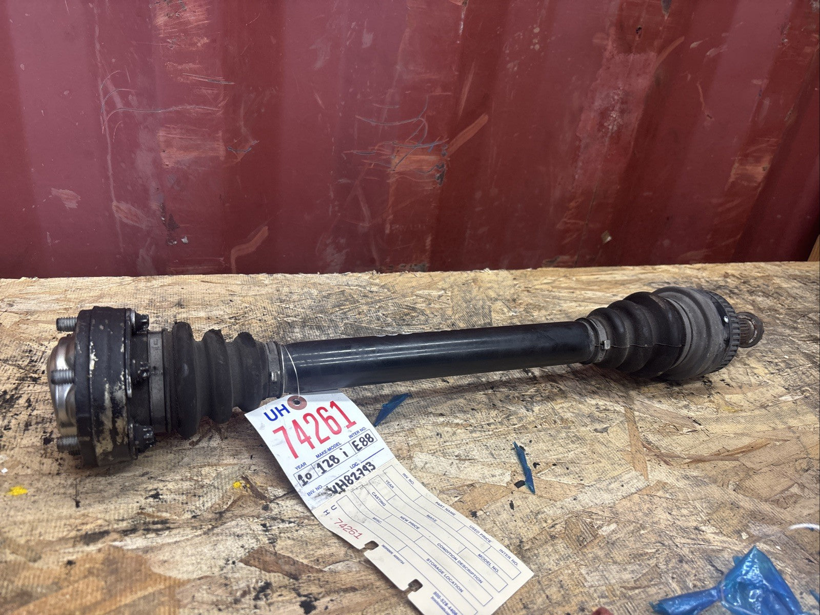 BMW OEM CV AXLE REAR LEFT  1 SERIES E82 USED N52 ENGINE 2006-2013 3321 7537715