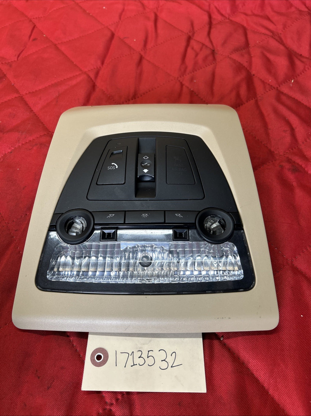 2011-2017 BMW X3 F25 Interior Roof Reading Light Lamp 9245253 BEIGE