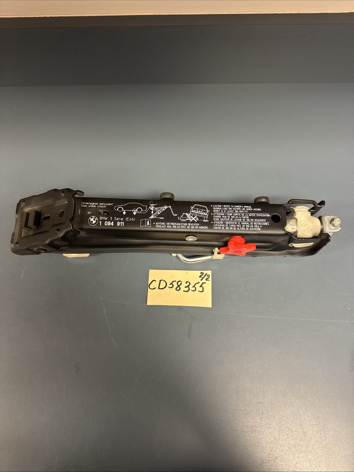 01-06 OEM BMW E46 325 330 M3 Emergency Spare Wheel Jack 6767944