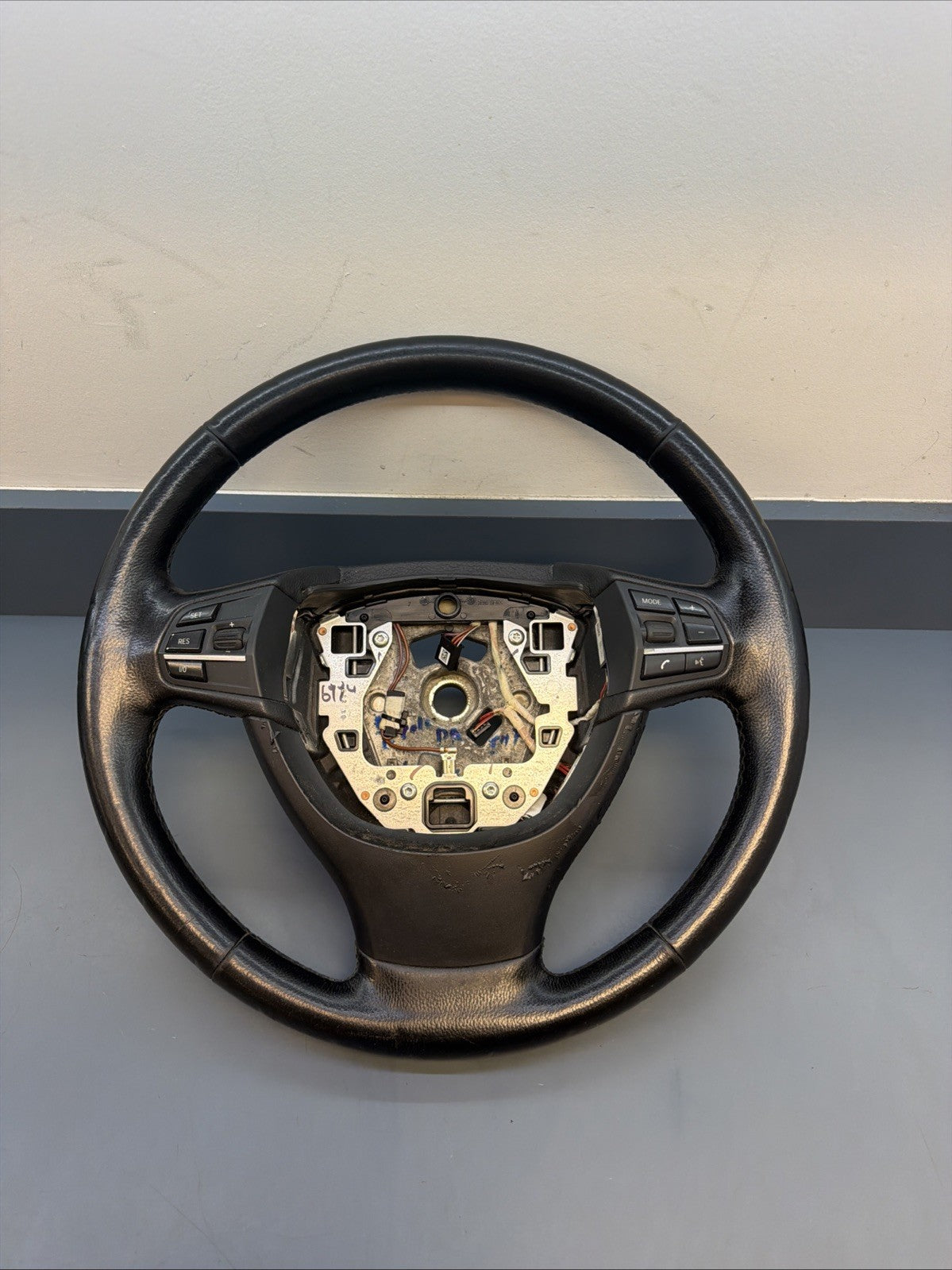 BMW Leather Steering Wheel with Controls OEM 9229479 F07-F11 2010-2016