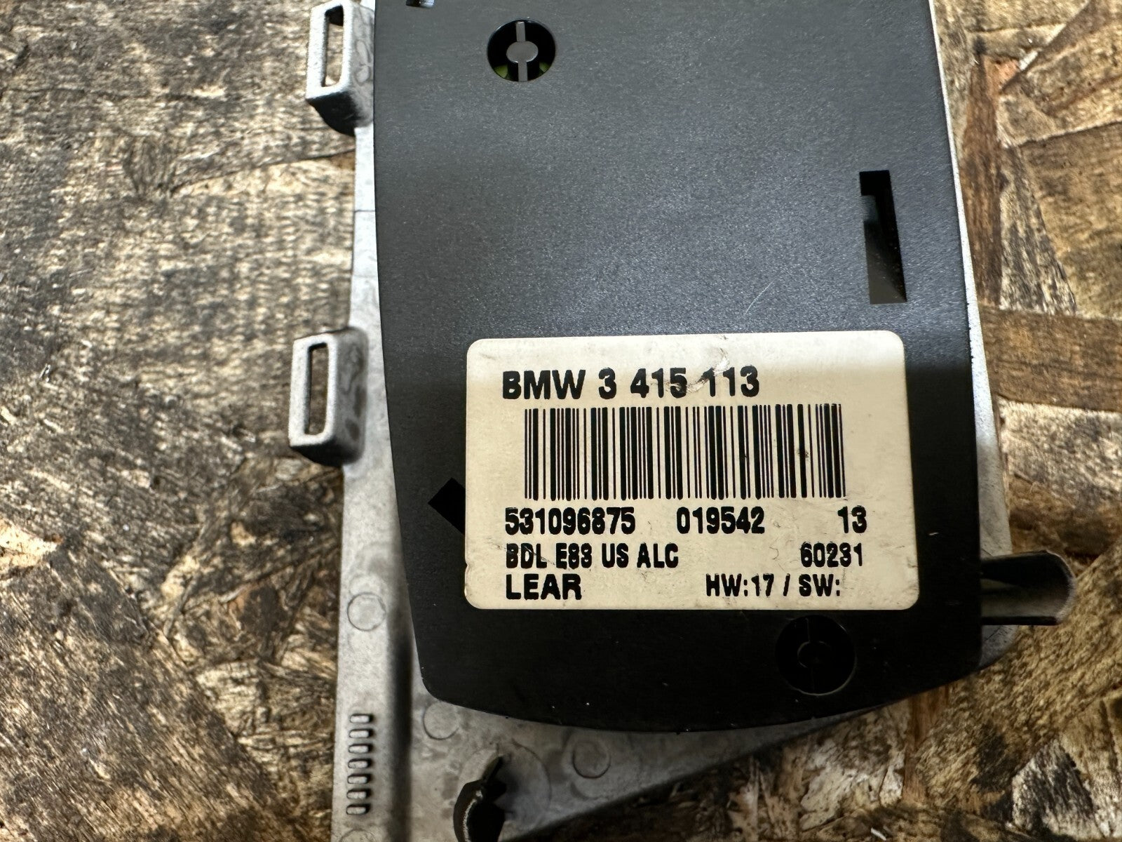 BMW 2003-2005 E83 X3 FRONT HEADLIGHT DIMMER SWITCH BLACK OEM 3415113