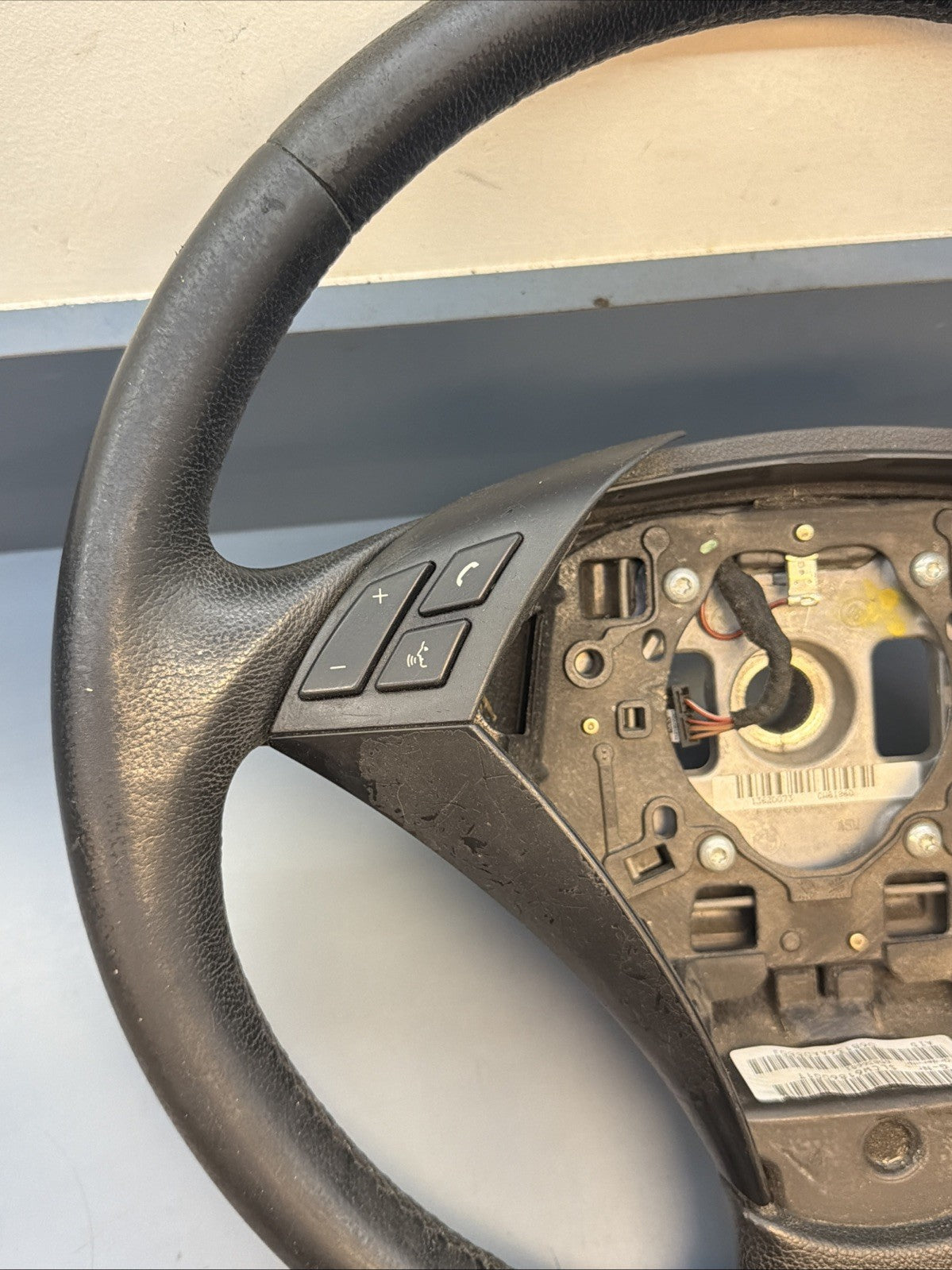 Leather Steering Wheel Multifunction BMW 5 (E60) 530I 6057422 OEM