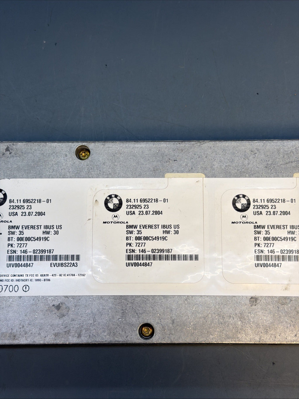 BMW 2003-2010 E83 E46 E53 X3 BLUETOOTH COMMUNICATION CONTROL MODULE OEM 6952218