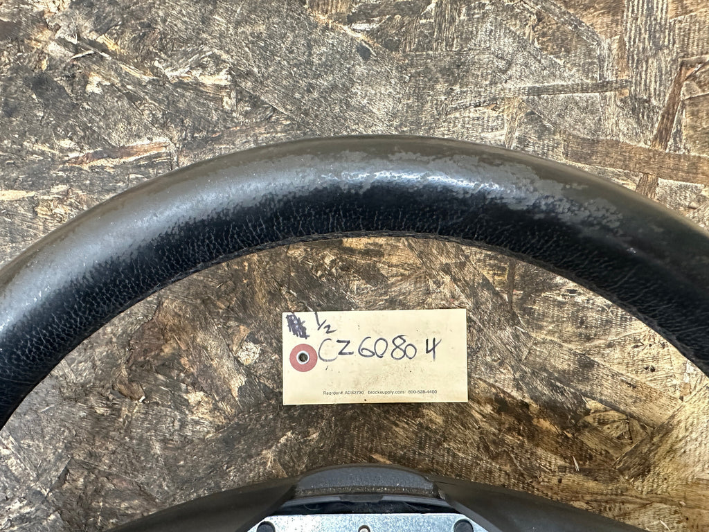 BMW 03-10 E60 5 SERIES BLACK LEATHER STEERING WHEEL W/BUTTONS OEM 11008818
