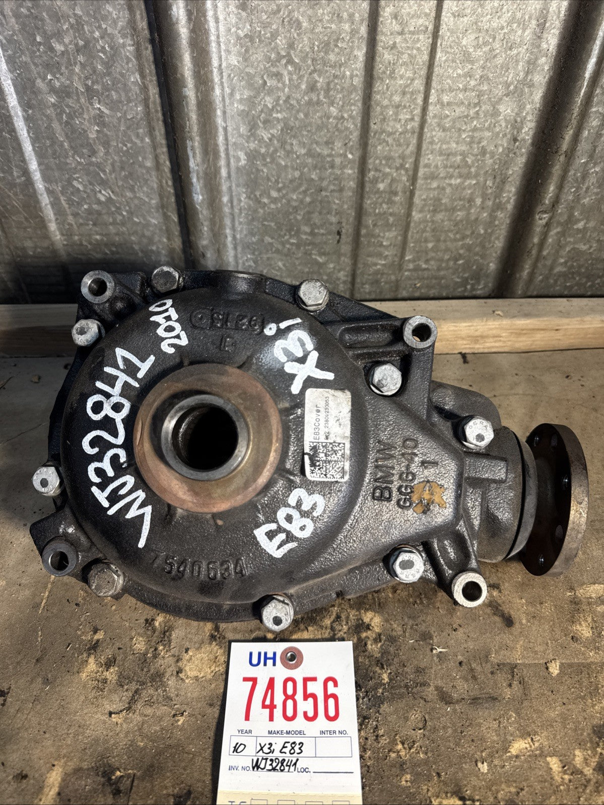 Front Differential Carrier Final Drive 4.44 AUTO Diff OEM BMW X3i E83 7540634