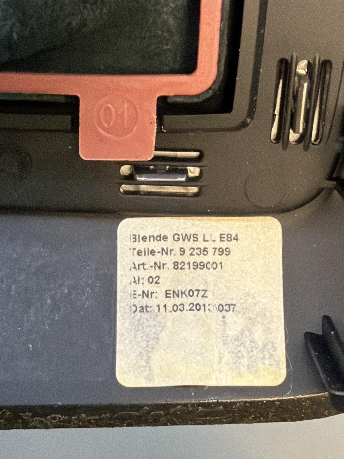12-15 BMW X1 Automatic Transmission Gear Floor Shifter Selector 9235799 OEM