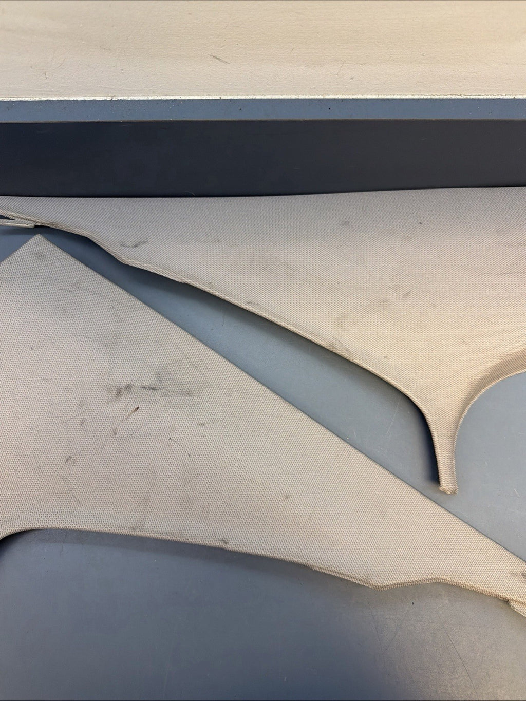 12-18 BMW F30 Rear Left & Right C Pillar Cover Trim Set Gray 7221003 7221004