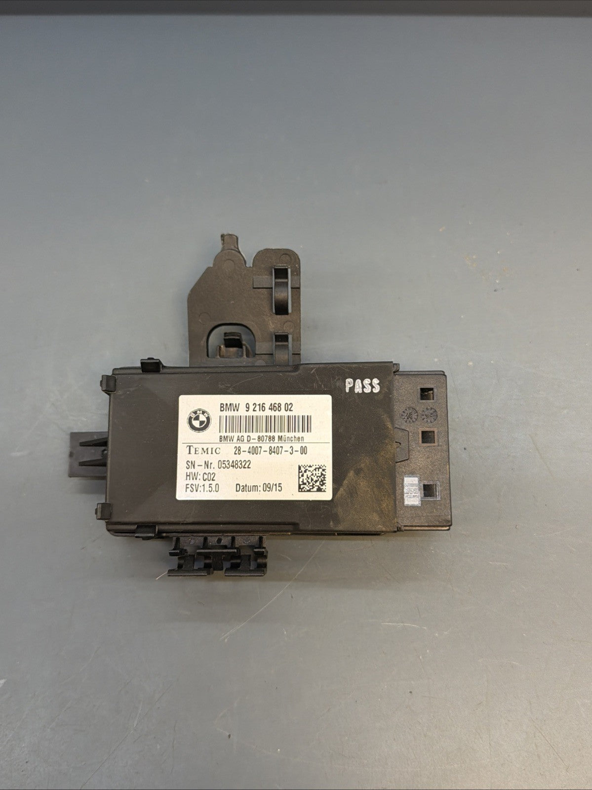 12-18 BMW 320i 328i 335i F30 FRONT OR REAR HEATED SEAT CONTROL MODULE 9216468