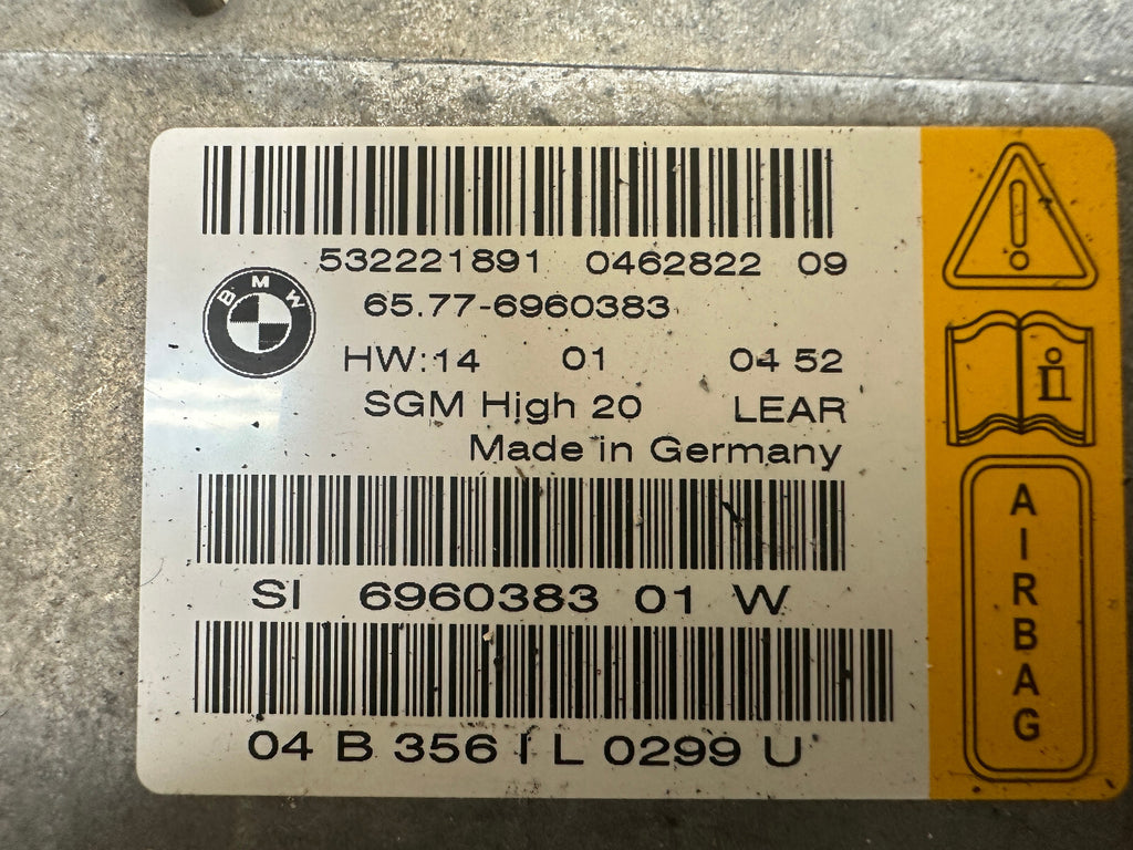 BMW 03-10 E60 E63 5/6 SERIES SRS GATEWAY CONTROL ECU MODULE OEM 6960383