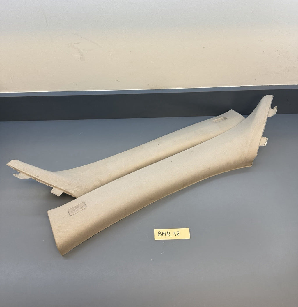 BMW E90 335xi Series 4dr Front Left & Right A Pillar Cloth Trim 7058332 7058331