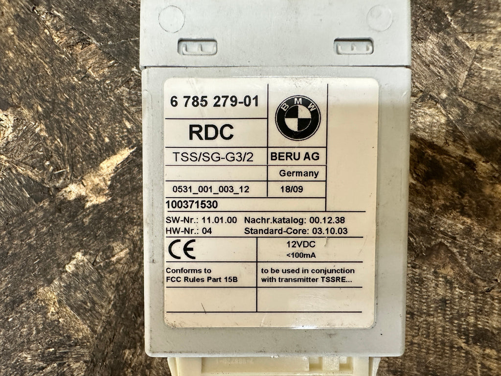 BMW 03-16 1/3/5/6/7 SERIES X5 X6 Z4 TIRE PRESSURE MONITOR RDC MODULE 6785279C