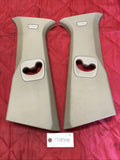 11-17 BMW X3 F25 CENTER LEFT & RIGHT SIDE UPPER B PILLARS COVER TRIM PANEL BEIGE