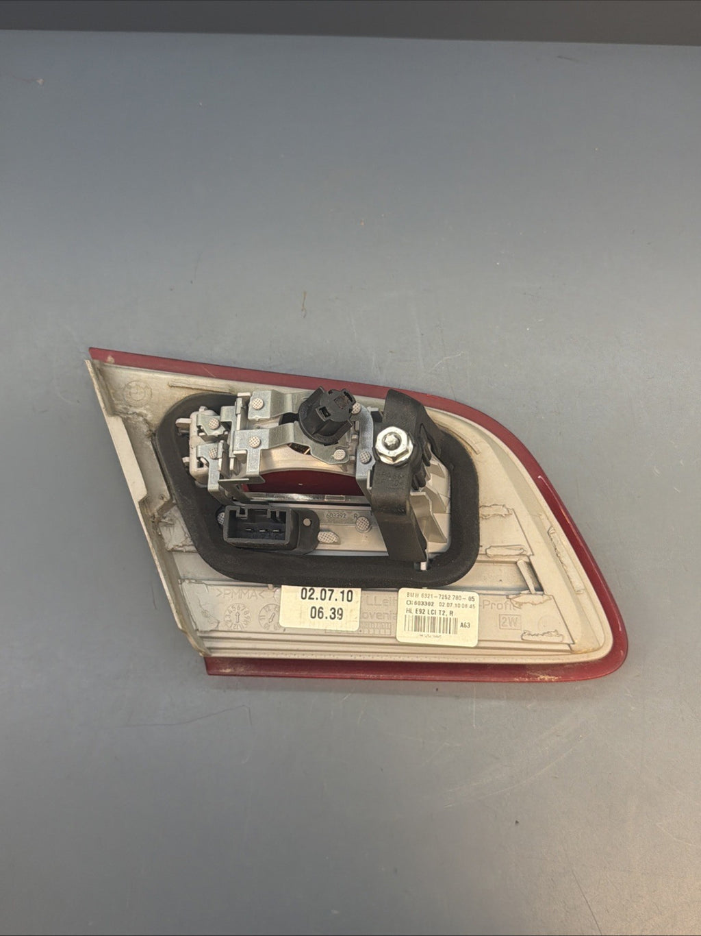 2011-2013 BMW 328i 335i M3 E92 Coupe Right Tail Light LCI 7252780 OEM *NOTE*