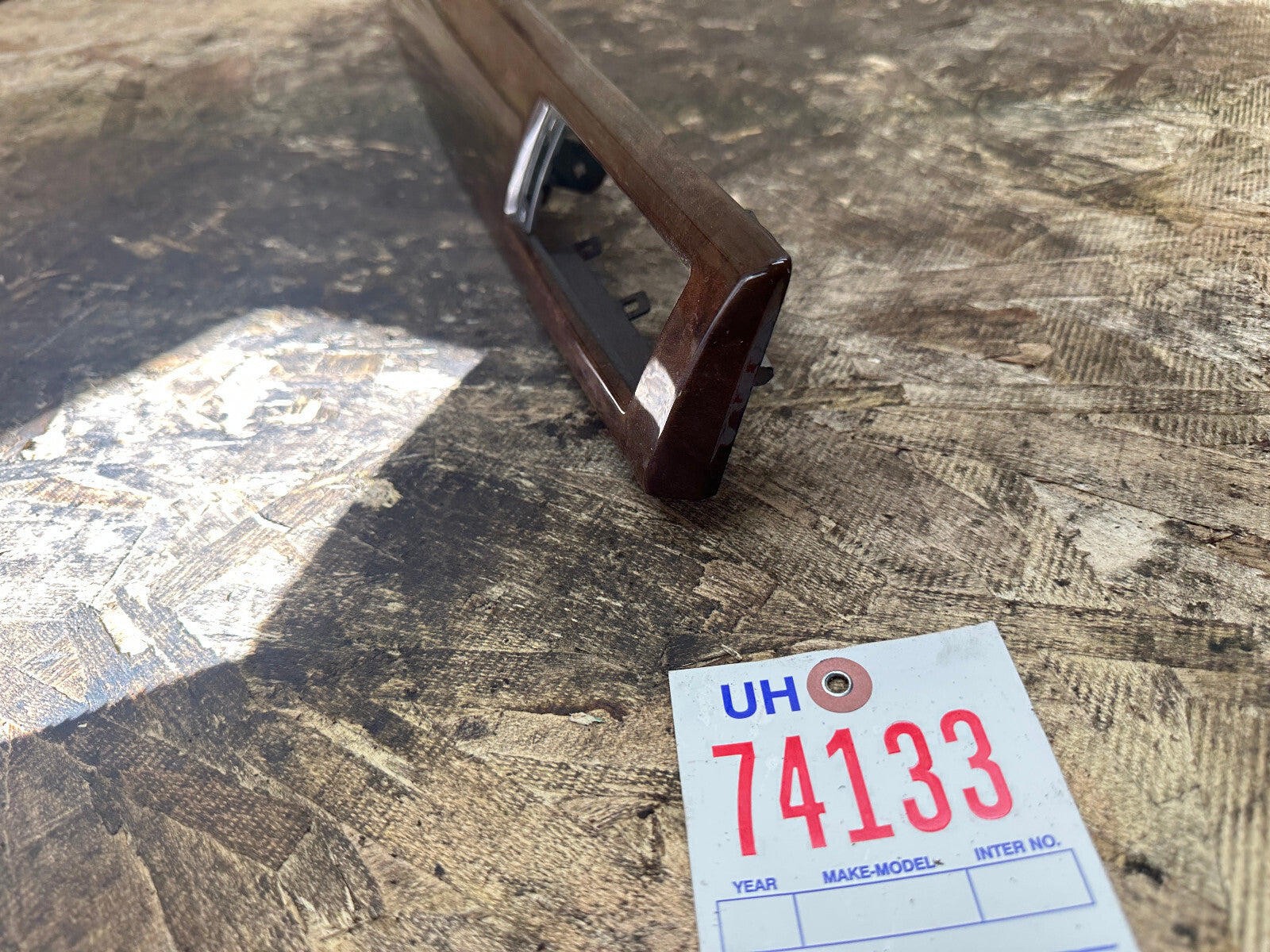 BMW 2001-2010 5 SERIES CENTER DASH POPLAR WOOD VENT TRIM OEM 6970268
