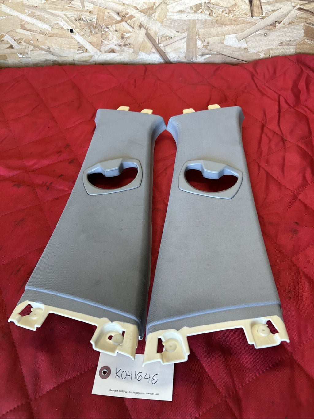 06-12 BMW E90 E91 328i UPPER B PILLAR TRIM LEFT & RIGHT 7058335 7058336
