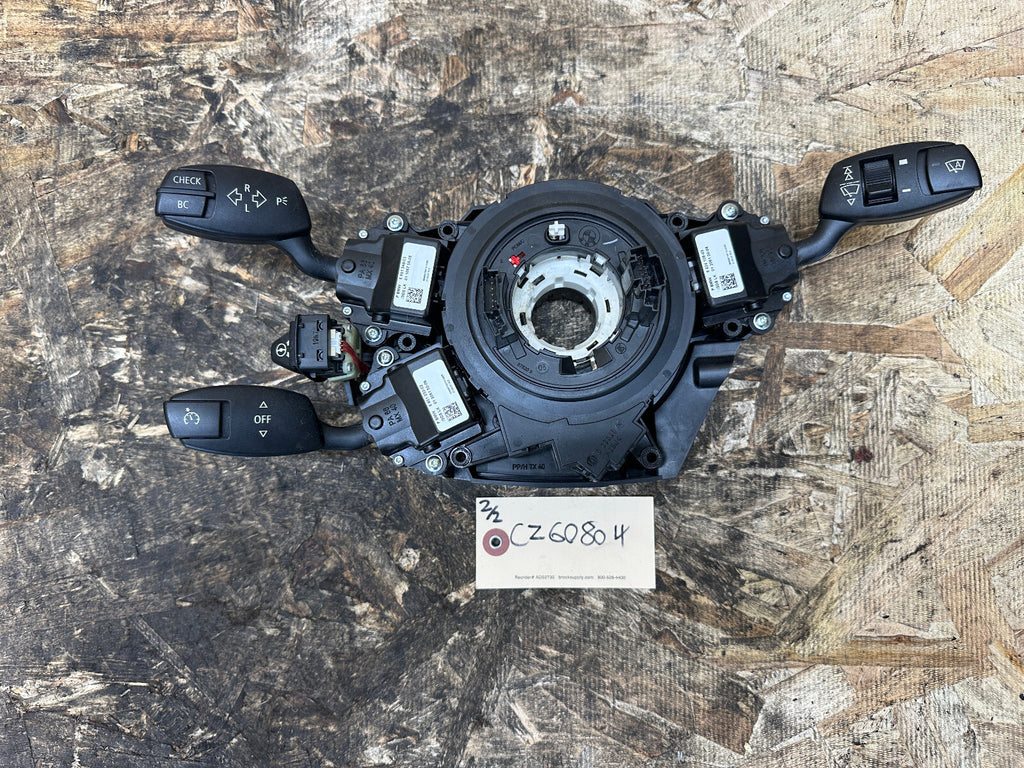 BMW 04-10 5 SERIES STEERING COLUMN HUB+CLOCK SPRING+STOCK SWITCHES OEM 6968199