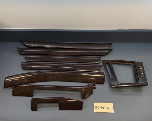 00-06 OEM BMW E46 Sedan Dash Door Center Console Wood Brown Interior Trim Set
