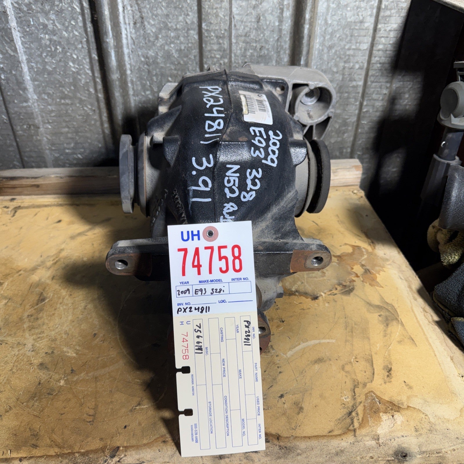 BMW REAR DIFFERENTIAL E90 3 SERIES FINAL DRIVE 3.91 7566191