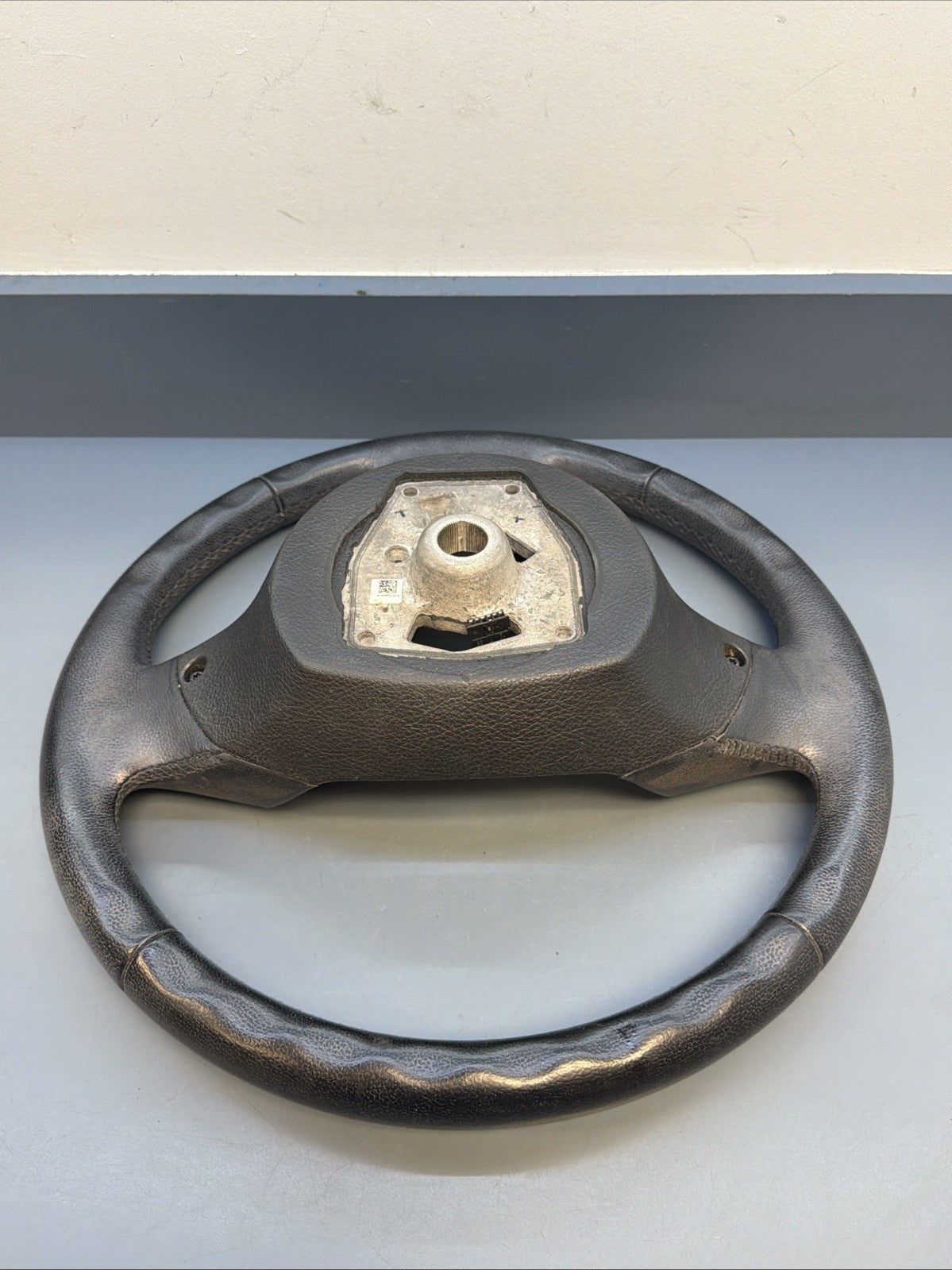 11-16 BMW 528i 535i 550i F10 Black Leather Steering Wheel OEM 9229479