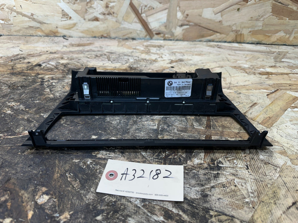 BMW 03/10 E83 X3 FRONT CENTER CONSOLE CLIMATE CONTROL PANEL BLACK OEM 3417544