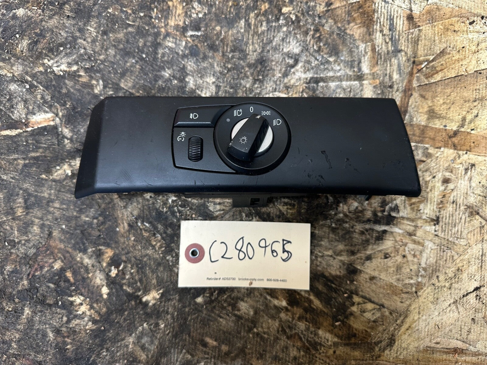 BMW 2008-2010 E60/E61 HEADLIGHT CONTROL SWITCH PANEL COMPLETE OEM BMW 6988553