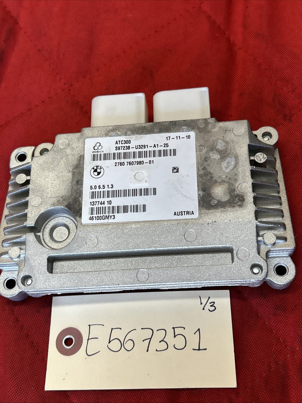 BMW E60 E90 E91 E92 E93 GEARBOX TRANSFER CASE CONTROL MODULE 7607980 OEM