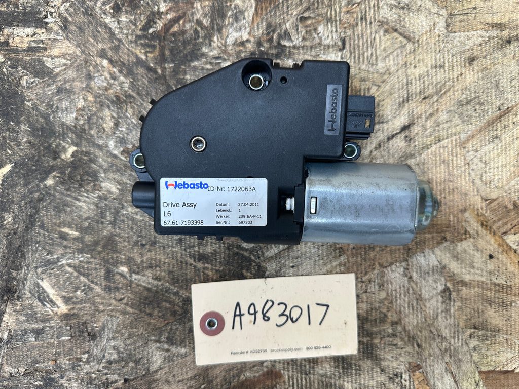 BMW 08-19 1/2/3/4/5/6/7 SERIES X4 X6 SUNROOF DRIVE ELECTRIC MOTOR OEM 7193398