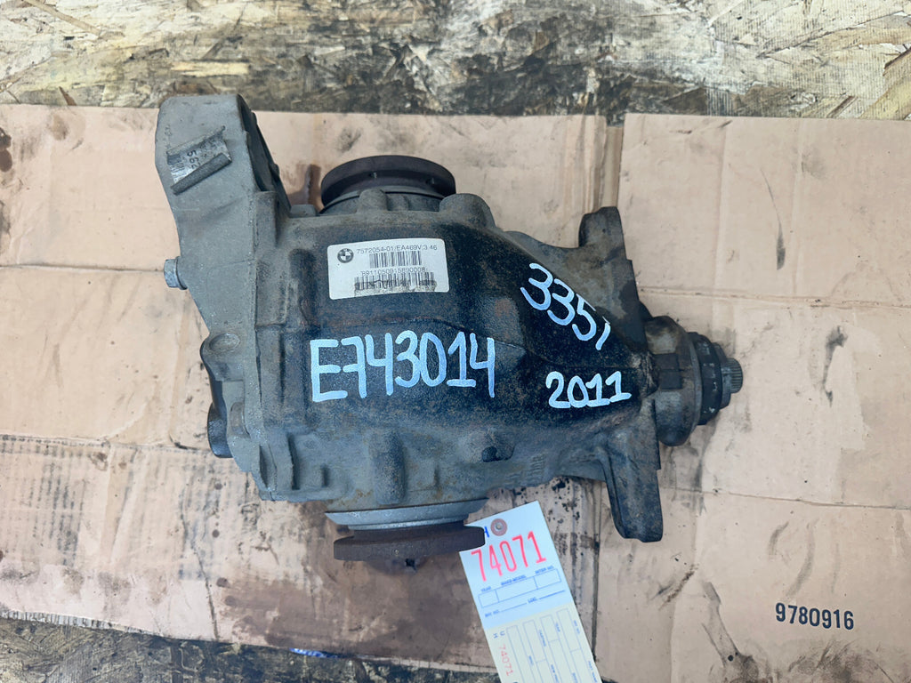 BMW 05-13 135i 335i X1 25iX 28iX REAR DIFFERENTIAL FINAL 3.46 DRIVE 7572054