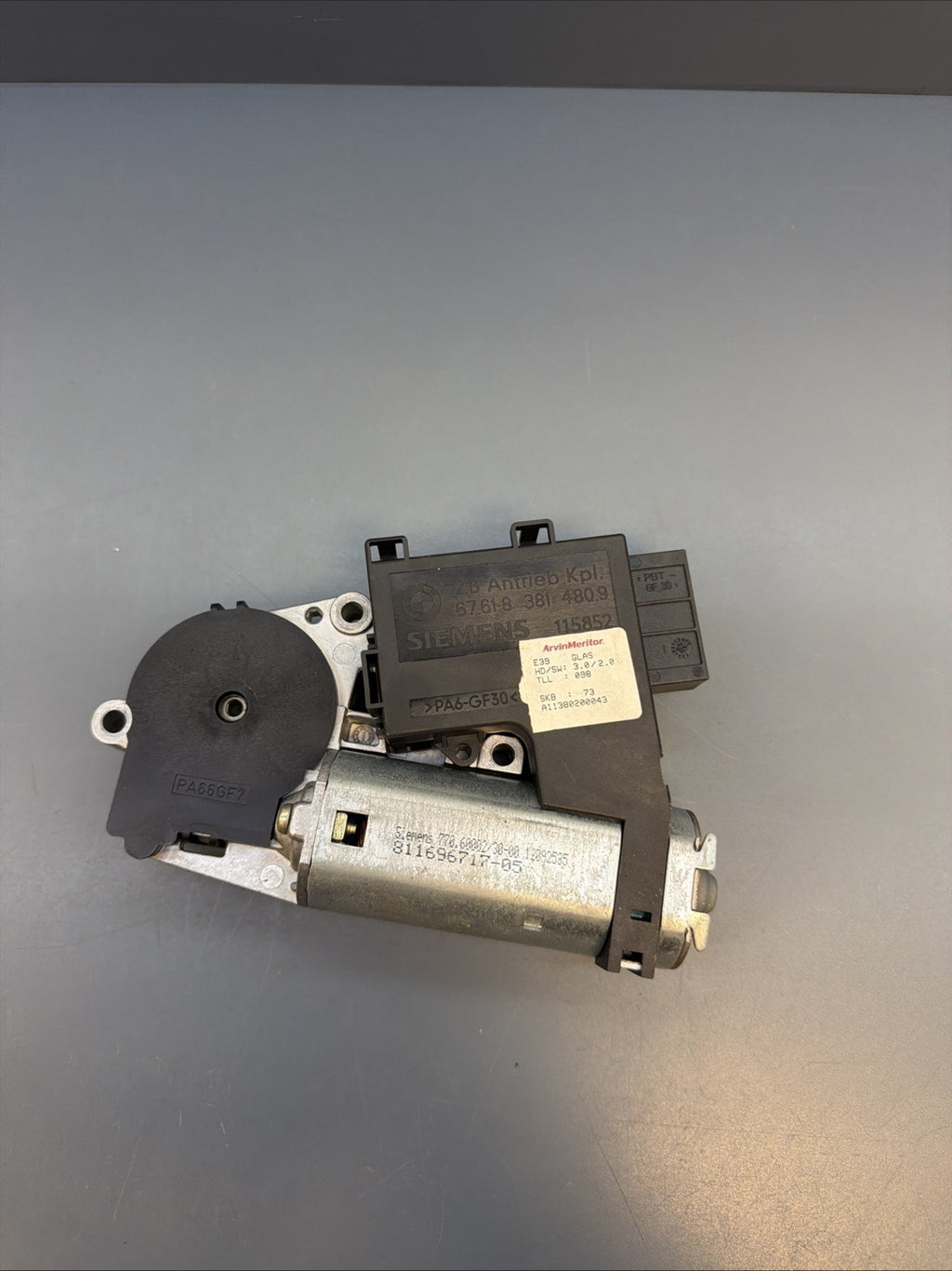 BMW 5 X5 SERIES E39 E53 ELECTRIC SUN ROOF MOTOR ACTUATOR 8381480