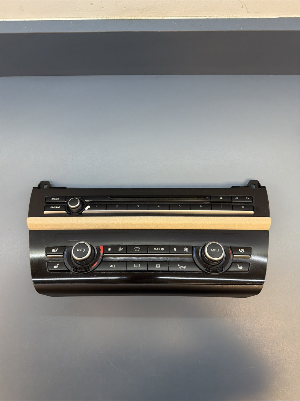 BMW 2010-2017 F10 5 SERIES AC HEATER CLIMATE CONTROL PANEL BLACK OEM 9241241